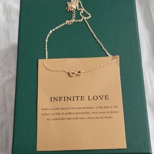 Elegant Gold Infinity Pendant Necklace